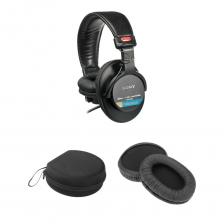 Наушники Sony MDR-7506 с амбушюрами из овчины и чехлом для переноски Наушники Sony MDR-7506 с амбушюрами из овчины и чехлом для переноски