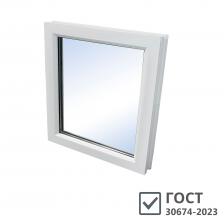 Пластиковое окно VEKA WHS Halo 60 600х600 мм 1 створка глухая однокамерное Пластиковое окно VEKA WHS Halo 60 600х600 мм 1 створка глухая однокамерное