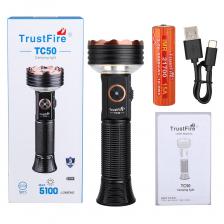 Trustfire TC50 5100LM алюминиевый перезаряжаемый тактический фонарик Trustfire TC50 5100LM алюминиевый перезаряжаемый тактический фонарик