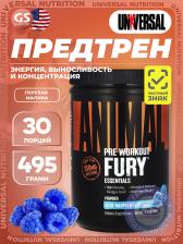 Предтреник UNIVERSAL NUTRITION Animal Fury 483 г, Голубая малина Предтреник UNIVERSAL NUTRITION Animal Fury 483 г, Голубая малина