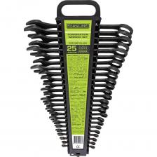 Этот набор комбинированных ключей от бренда ForsLine станет незаменимым помощником как для профессионалов, так и для домашних мастеров. Включая 25 ключей различных размеров, он идеально подходит для выполнения широкого спектра работ, от ремонта автомобилей до бытовых задач.Характеристики:Размеры ключей: 6-28, 30, 32 мм.Материал: Изготовлены из высококачественной углеродистой стали, что обеспечивает долговечность и устойчивость к коррозии.Удобство хранения: Поставляется в пластиковом держателе, который позволяет удобно организовать и хранить ключи, предотвращая их потерю.Высокая прочность и надежность: Ключи из углеродистой стали обладают отличными механическими свойствами, что делает их идеальными для работы с крепежами различной прочности.Разнообразие размеров: Набор включает ключи от 6 до 32 мм, что позволяет легко справляться с различными задачами, будь то мелкий ремонт или более серьезные работы.Компактный и легкий пластиковый держатель: Держатель обеспечивает удобное хранение и транспортировку, позволяя всегда иметь инструменты под рукой.Дополнительные особенности:Универсальность: Идеально подходят для работы с болтами и гайками, как в автомобиле, так и в быту, что делает их незаменимыми в любом наборе инструментов.Легкость в использовании: Комбинированные ключи позволяют быстро переключаться между открытым и закрытым положениями, что делает процесс работы более эффективным. Этот набор комбинированных ключей от бренда ForsLine станет незаменимым помощником как для профессионалов, так и для домашних мастеров. Включая 25 ключей различных размеров, он идеально подходит для выполнения широкого спектра работ, от ремонта автомобилей до бытовых задач.Характеристики:Размеры ключей: 6-28, 30, 32 мм.Материал: Изготовлены из высококачественной углеродистой стали, что обеспечивает долговечность и устойчивость к коррозии.Удобство хранения: Поставляется в пластиковом держателе, который позволяет удобно организовать и хранить ключи, предотвращая их потерю.Высокая прочность и надежность: Ключи из углеродистой стали обладают отличными механическими свойствами, что делает их идеальными для работы с крепежами различной прочности.Разнообразие размеров: Набор включает ключи от 6 до 32 мм, что позволяет легко справляться с различными задачами, будь то мелкий ремонт или более серьезные работы.Компактный и легкий пластиковый держатель: Держатель обеспечивает удобное хранение и транспортировку, позволяя всегда иметь инструменты под рукой.Дополнительные особенности:Универсальность: Идеально подходят для работы с болтами и гайками, как в автомобиле, так и в быту, что делает их незаменимыми в любом наборе инструментов.Легкость в использовании: Комбинированные ключи позволяют быстро переключаться между открытым и закрытым положениями, что делает процесс работы более эффективным.