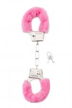 Наручники декоративные с мехом Shots Toys, розовые Наручники декоративные с мехом Shots Toys, розовые