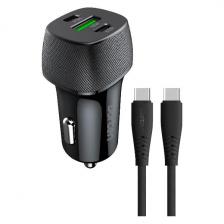 Автомобильное зарядное устройство Dorten 3 USB 103W Car+USB-C 60W/PD Автомобильное зарядное устройство Dorten 3 USB 103W Car+USB-C 60W/PD