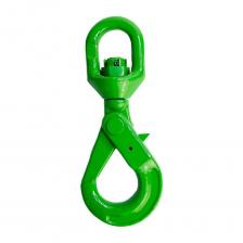 Крюк самозапирающийся поворотный 6-T8 кл, 1.25 T HITCH SZ071256 используется преимущественно в качестве концевого элемента для комплектации текстильных и канатных стропов, а также прочих грузоподъемных приспособлений. К цепным стропам крюк присоединяется через соединительное звено. Замок выполнен единой деталью с крепежным элементом крюка. Под нагрузкой замок поворачивается в рабочее положение и запирается, надежно фиксируя груз на ветвях стропа. Раскрытие крюка производится только после отжатия предохранителя замка. Наличие вертлюга позволяет крюку вращаться в любом направлении и избежать скручивания ветвей стропа, что облегчает процесс строповки груза. Простота эксплуатации без дополнительной защелки. Изготовлен из закаленной легированной стали 8-го класса и характеризуются повышенной прочностью и надежностью. Коэффициент запаса прочности – не менее 4. Изделие успешно прошло контрольные испытания в соответствии с указанными значениями и сертификацией. Соответствует всем требованиям стандартов пластичности, конструктивного фактора, испытательной нагрузки, ударным свойствам, и требованиям к температуре. Температурный режим эксплуатации: от -40° до +200°С. Крюк рекомендуется хранить в сухом месте, чтобы не допустить коррозию металла. Крюк самозапирающийся поворотный 6-T8 кл, 1.25 T HITCH SZ071256 используется преимущественно в качестве концевого элемента для комплектации текстильных и канатных стропов, а также прочих грузоподъемных приспособлений. К цепным стропам крюк присоединяется через соединительное звено. Замок выполнен единой деталью с крепежным элементом крюка. Под нагрузкой замок поворачивается в рабочее положение и запирается, надежно фиксируя груз на ветвях стропа. Раскрытие крюка производится только после отжатия предохранителя замка. Наличие вертлюга позволяет крюку вращаться в любом направлении и избежать скручивания ветвей стропа, что облегчает процесс строповки груза. Простота эксплуатации без дополнительной защелки. Изготовлен из закаленной легированной стали 8-го класса и характеризуются повышенной прочностью и надежностью. Коэффициент запаса прочности – не менее 4. Изделие успешно прошло контрольные испытания в соответствии с указанными значениями и сертификацией. Соответствует всем требованиям стандартов пластичности, конструктивного фактора, испытательной нагрузки, ударным свойствам, и требованиям к температуре. Температурный режим эксплуатации: от -40° до +200°С. Крюк рекомендуется хранить в сухом месте, чтобы не допустить коррозию металла.