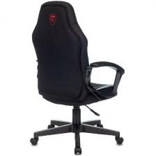 Кресло игровое Zombie 10, черный, ткань/эко.кожа, крестов. пластик Кресло игровое Zombie 10, черный, ткань/эко.кожа, крестов. пластик