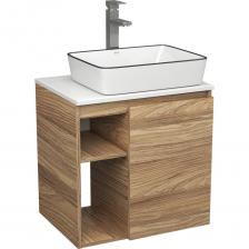 Тумба Bauedge Bau Dream Blackwood 60 правая, раковина BAU Hotel Black Rand 48х37, смеситель для раковины высокий Hotel Still, нержавеющая сталь SD3248 Тумба Bauedge Bau Dream Blackwood 60 правая, раковина BAU Hotel Black Rand 48х37, смеситель для раковины высокий Hotel Still, нержавеющая сталь SD3248