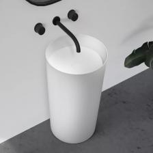 Раковина напольная Abber Stein 45х45 AS2506 белый матовый Раковина напольная Abber Stein 45х45 AS2506 белый матовый