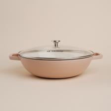 Сковорода-Вок SL Home, 3.1 л, d=31 см, h=8.5 см, с эмалированным покрытием, индукция, чугун, бежевая Сковорода-Вок SL Home, 3.1 л, d=31 см, h=8.5 см, с эмалированным покрытием, индукция, чугун, бежевая