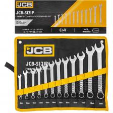 JCB Ключи комбинированные, набор 12пр. (8, 10-17, 19, 22, 24мм) JCB-5121P(57158) JCB Ключи комбинированные, набор 12пр. (8, 10-17, 19, 22, 24мм) JCB-5121P(57158)