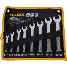 Набор рожковых ключей широко применяется для самых разнообразных работ. Благодаря открытому зеву возможно осуществлять работы в том случае, когда доступ к крепежу возможен лишь с одной стороны. При работе рожковый профиль оставляет крепёжную деталь открытой для обзора. Инструменты выполнены из качественной хромованадиевой стали. Хромированное покрытие исключает возникновение коррозии. Набор рожковых ключей широко применяется для самых разнообразных работ. Благодаря открытому зеву возможно осуществлять работы в том случае, когда доступ к крепежу возможен лишь с одной стороны. При работе рожковый профиль оставляет крепёжную деталь открытой для обзора. Инструменты выполнены из качественной хромованадиевой стали. Хромированное покрытие исключает возникновение коррозии.