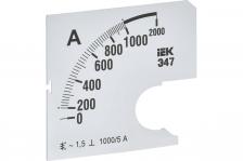 IEK IPA10D-SC-1000 Шкала смен. для амперметра Э47 1000/5А-1,5 72х72мм 1 шт IEK IPA10D-SC-1000 Шкала смен. для амперметра Э47 1000/5А-1,5 72х72мм 1 шт