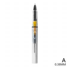 Ручка гелевая поршневая Прозрачная с белыми пулями, 0,5/0,38 мм Ручка гелевая поршневая Прозрачная с белыми пулями, 0,5/0,38 мм