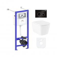 Комплект: инсталляция с унитазом Lavinia Boho Aveo Rimless 6 в 1 77050212 - комплексное предложение по специальной цене, включающее все необходимое для установки и комфортного использования подвесной керамики. Чаша унитаза крепится на инсталляционную систему, далее на стену монтируется клавиша смыва для подачи воды. Подвесной унитаз, как правило, находится над полом на высоте около 100 мм, что облегчает уборку и обеспечивает доступ для свободного мытья пола под чашей. Санитарный фарфор Lavinia Boho имеет более твердую и гладкую поверхность, нежели сантехнический фаянс. Благодаря современному оборудованию и обжигу керамики при температуре 1250 °С образуется беспористая многослойная глазурь, которая отличается низким коэффициентом водопоглощения и меньше впитывает грязь и запахи. Сиденье с крышкой изготовлено из прочного дюропласта с петлями из нержавеющей стали и имеет идеальное сочетание глянцевого цвета с керамикой. Широкая конструкция сиденья обеспечивает повышенный комфорт благодаря эргономичной форме и обработке поверхности специальным составом, который снижает дискомфорт при контакте с холодной поверхностью сиденья. Благодаря встроенным в петли амортизаторам сиденье с крышкой опускаются медленно, закрываются мягко и бесшумно. С помощью инновационных гаек-эксцентриков положение сиденья можно легко регулировать. Комплект: инсталляция с унитазом Lavinia Boho Aveo Rimless 6 в 1 77050212 - комплексное предложение по специальной цене, включающее все необходимое для установки и комфортного использования подвесной керамики. Чаша унитаза крепится на инсталляционную систему, далее на стену монтируется клавиша смыва для подачи воды. Подвесной унитаз, как правило, находится над полом на высоте около 100 мм, что облегчает уборку и обеспечивает доступ для свободного мытья пола под чашей. Санитарный фарфор Lavinia Boho имеет более твердую и гладкую поверхность, нежели сантехнический фаянс. Благодаря современному оборудованию и обжигу керамики при температуре 1250 °С образуется беспористая многослойная глазурь, которая отличается низким коэффициентом водопоглощения и меньше впитывает грязь и запахи. Сиденье с крышкой изготовлено из прочного дюропласта с петлями из нержавеющей стали и имеет идеальное сочетание глянцевого цвета с керамикой. Широкая конструкция сиденья обеспечивает повышенный комфорт благодаря эргономичной форме и обработке поверхности специальным составом, который снижает дискомфорт при контакте с холодной поверхностью сиденья. Благодаря встроенным в петли амортизаторам сиденье с крышкой опускаются медленно, закрываются мягко и бесшумно. С помощью инновационных гаек-эксцентриков положение сиденья можно легко регулировать.