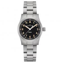 Hamilton Часы Khaki Field Quartz Movement Unisex Watch 33mm Black Dial Stainless Steel Case Stainless Steel Watchband, Black Dial Hamilton Часы Khaki Field Quartz Movement Unisex Watch 33mm Black Dial Stainless Steel Case Stainless Steel Watchband, Black Dial