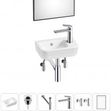 КЕРАМИЧЕСКАЯ РАКОВИНА. Конструкция чаши умывальника и расположение смесителя позволяют максимально избежать брызг воды при использовании изделия. Сливное отверстие раковины и точно выверенный угол уклона, обеспечивают слив до 30 литров воды в минуту, что позволяет использовать умывальник без ограничений мощности потока и опасения перелива воды. Антибактериальное грязеотталкивающее покрытие керамики Lavinia Boho препятствует образованию налета и размножению патогенных бактерий. ДОННЫЙ КЛАПАН. Донный клапан из высококачественной латуни отличается прочностью, устойчив к коррозии и повреждениям. Заглушка клапана служит барьером от попадания мелких предметов в сливное отверстие раковины, а удобная разборная конструкция позволяет прочищать механизм от возможных загрязнений за считанные минуты. СИФОН. Латунный сифон обладает высокой устойчивостью к перепадам температур и не подвержен коррозии. Регулировка длины патрубка способствует беспроблемной установке при нестандартном расположении коммуникаций. СМЕСИТЕЛЬ. Латунный корпус смесителя выдерживает перепады давления и противостоит гидроударам. Регулируемый аэратор позволяет скорректировать направление потока воды и уменьшает разбрызгивание. Прочные гибкие шланги и качественная опрессовка обеспечивают герметичность соединений. УГЛОВЫЕ ВЕНТИЛИ (2 ШТ). Вентили из латуни не подвержены износу и устойчивы к температурным нагрузкам. Запуск и перекрытие воды осуществляются всего лишь в четверть оборота. ЗЕРКАЛО. Экологически чистое зеркальное полотно на основе бесцветного флоат-стекла отличается идеальной геометрией и гарантирует четкое отражение без искажения пропорций и перспективы, отсутствие точечного «цветения» и защиту амальгамы от повышенной влажности в ванной комнате. УПАКОВКА. Все компоненты набора тщательно упакованы в заводскую тару с надежной фиксацией от случайного смещения и повреждения продукции в процессе транспортировки. КЕРАМИЧЕСКАЯ РАКОВИНА. Конструкция чаши умывальника и расположение смесителя позволяют максимально избежать брызг воды при использовании изделия. Сливное отверстие раковины и точно выверенный угол уклона, обеспечивают слив до 30 литров воды в минуту, что позволяет использовать умывальник без ограничений мощности потока и опасения перелива воды. Антибактериальное грязеотталкивающее покрытие керамики Lavinia Boho препятствует образованию налета и размножению патогенных бактерий. ДОННЫЙ КЛАПАН. Донный клапан из высококачественной латуни отличается прочностью, устойчив к коррозии и повреждениям. Заглушка клапана служит барьером от попадания мелких предметов в сливное отверстие раковины, а удобная разборная конструкция позволяет прочищать механизм от возможных загрязнений за считанные минуты. СИФОН. Латунный сифон обладает высокой устойчивостью к перепадам температур и не подвержен коррозии. Регулировка длины патрубка способствует беспроблемной установке при нестандартном расположении коммуникаций. СМЕСИТЕЛЬ. Латунный корпус смесителя выдерживает перепады давления и противостоит гидроударам. Регулируемый аэратор позволяет скорректировать направление потока воды и уменьшает разбрызгивание. Прочные гибкие шланги и качественная опрессовка обеспечивают герметичность соединений. УГЛОВЫЕ ВЕНТИЛИ (2 ШТ). Вентили из латуни не подвержены износу и устойчивы к температурным нагрузкам. Запуск и перекрытие воды осуществляются всего лишь в четверть оборота. ЗЕРКАЛО. Экологически чистое зеркальное полотно на основе бесцветного флоат-стекла отличается идеальной геометрией и гарантирует четкое отражение без искажения пропорций и перспективы, отсутствие точечного «цветения» и защиту амальгамы от повышенной влажности в ванной комнате. УПАКОВКА. Все компоненты набора тщательно упакованы в заводскую тару с надежной фиксацией от случайного смещения и повреждения продукции в процессе транспортировки.