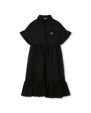 Детское платье с короткими рукавами DKNY, черный Детское платье с короткими рукавами DKNY, черный