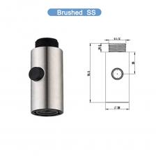 Нержавеющая металлическая кухонная раковина 304, выдвижной аэратор, распылитель, универсальная насадка для раковины, насадка для душа, водосберегающий фильтр для крана Нержавеющая металлическая кухонная раковина 304, выдвижной аэратор, распылитель, универсальная насадка для раковины, насадка для душа, водосберегающий фильтр для крана