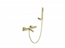 Смеситель для ванны с душем BelBagno Uno UNO-VASM/DFS-ORO золото, с душевым гарнитуром Смеситель для ванны с душем BelBagno Uno UNO-VASM/DFS-ORO золото, с душевым гарнитуром