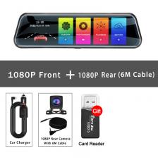 Автомобильная зеркальная камера для автомобиля, сенсорный экран, видеорегистратор, зеркало заднего вида 10 дюймов, видеорегистратор, передняя и зеркальная камера, зеркало заднего вида, DVR, черная коробка Автомобильная зеркальная камера для автомобиля, сенсорный экран, видеорегистратор, зеркало заднего вида 10 дюймов, видеорегистратор, передняя и зеркальная камера, зеркало заднего вида, DVR, черная коробка