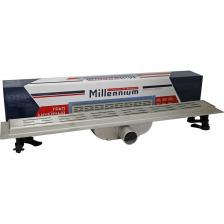 Линейный трап Millennium 80 см из нержавеющей стали с решёткой BASE и сухим гидрозатвором — надёжное и эстетичное решение для организации эффективного водоотвода в душевых зонах, ванных комнатах и санузлах. Корпус из высококачественной нержавеющей стали AISI 304 обеспечивает долговечность, прочность и устойчивость к коррозии. Минималистичная съёмная решётка BASE придаёт современный вид и упрощает обслуживание. Свойства: Бренд: Millennium Тип изделия: линейный трап для душа Длина: 800 мм Материал корпуса: нержавеющая сталь AISI 304 Тип решётки: BASE (съёмная, перфорированная) Тип затвора: сухой гидрозатвор (с мембраной) Пропускная способность: до 36 л/мин Диаметр слива: 50 мм Тип подключения: горизонтальный Высота установки: 65–80 мм Область применения: душевые зоны, санузлы, ванные комнаты Комплектация: корпус трапа, решётка, гидрозатвор, регулируемые ножки, крючок для чистки Монтаж: Выберите место установки с уклоном к сливу (1 см на 1 м). Установите трап на регулируемые ножки и выровняйте по уровню. Подключите к канализационной трубе ?50 мм, тщательно герметизируйте соединения. После заливки стяжки оставьте место под решётку. После высыхания пола установите решётку BASE и проверьте работу водоотвода. Линейный трап Millennium 80 см из нержавеющей стали с решёткой BASE и сухим гидрозатвором — надёжное и эстетичное решение для организации эффективного водоотвода в душевых зонах, ванных комнатах и санузлах. Корпус из высококачественной нержавеющей стали AISI 304 обеспечивает долговечность, прочность и устойчивость к коррозии. Минималистичная съёмная решётка BASE придаёт современный вид и упрощает обслуживание. Свойства: Бренд: Millennium Тип изделия: линейный трап для душа Длина: 800 мм Материал корпуса: нержавеющая сталь AISI 304 Тип решётки: BASE (съёмная, перфорированная) Тип затвора: сухой гидрозатвор (с мембраной) Пропускная способность: до 36 л/мин Диаметр слива: 50 мм Тип подключения: горизонтальный Высота установки: 65–80 мм Область применения: душевые зоны, санузлы, ванные комнаты Комплектация: корпус трапа, решётка, гидрозатвор, регулируемые ножки, крючок для чистки Монтаж: Выберите место установки с уклоном к сливу (1 см на 1 м). Установите трап на регулируемые ножки и выровняйте по уровню. Подключите к канализационной трубе ?50 мм, тщательно герметизируйте соединения. После заливки стяжки оставьте место под решётку. После высыхания пола установите решётку BASE и проверьте работу водоотвода.