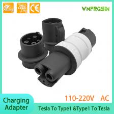 Многофункциональный адаптер для зарядки электромобилей — обеспечивает бесшовное соединение с 4 глобальными портами зарядки переменного тока J1772 Тип 2 Tesla GBT Многофункциональный адаптер для зарядки электромобилей — обеспечивает бесшовное соединение с 4 глобальными портами зарядки переменного тока J1772 Тип 2 Tesla GBT