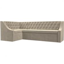 Кухонный угловой диван Мерлин левый (микровельвет бежевый) Лига Диванов 100450L Кухонный угловой диван Мерлин левый (микровельвет бежевый) Лига Диванов 100450L