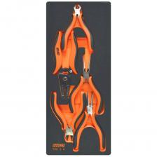 Набор шарнирно-губцевого инструмента для электрика CUSTOR 5 предметов, в ложементе VCS1/4 PRO-3-4 Набор шарнирно-губцевого инструмента для электрика CUSTOR 5 предметов, в ложементе VCS1/4 PRO-3-4