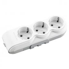 колодка розеточная OVIVO 3 гнезда с заземлением белый колодка розеточная OVIVO 3 гнезда с заземлением белый