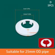 5 шт., белые пластиковые накладки на трубы радиатора HELTC 5 шт., белые пластиковые накладки на трубы радиатора HELTC