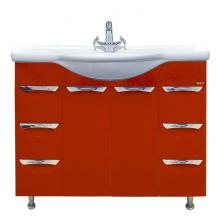 Тумба под раковину напольная Misty Жасмин 102 красная эмаль Тумба под раковину напольная Misty Жасмин 102 красная эмаль