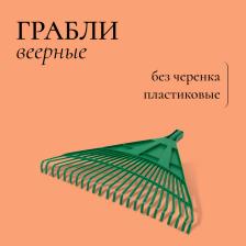 Грабли веерные, пластинчатые, 24 зубца, пластик, тулейка 25 мм, без черенка Грабли веерные, пластинчатые, 24 зубца, пластик, тулейка 25 мм, без черенка