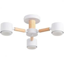 Потолочная люстра на штанге Lumion Venna 8306/3C белый, металл/дерево GX53 LED 3*7W 220V Потолочная люстра на штанге Lumion Venna 8306/3C белый, металл/дерево GX53 LED 3*7W 220V