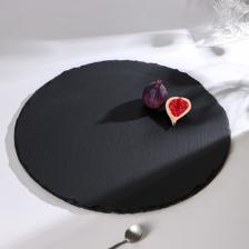 Доска для подачи из сланца Magistro Valley, d=40 см Доска для подачи из сланца Magistro Valley, d=40 см