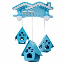 Люстра «Домики» 5хЕ27 40 Вт синий 60x55x70 см Люстра «Домики» 5хЕ27 40 Вт синий 60x55x70 см