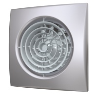 Вентилятор осевой вытяжной с обратным клапаном D 100, декоративный, AURA 4C gray metal Вентилятор осевой вытяжной с обратным клапаном D 100, декоративный, AURA 4C gray metal
