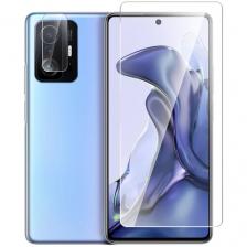 Защитное стекло на Xiaomi 11T/ 11T Pro (Ксиоми 11Т/11Т Про) гибридное - пленка + стекловолокно на Экран и Камеру прозрачное Hybrid Glass Miuko Защитное стекло на Xiaomi 11T/ 11T Pro (Ксиоми 11Т/11Т Про) гибридное - пленка + стекловолокно на Экран и Камеру прозрачное Hybrid Glass Miuko