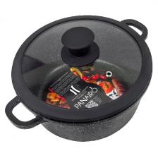 Кастрюля Panairo Harfe Black, 2 л, с крышкой и литыми ручками (HA-KAS-2-AL-K.sil) Кастрюля Panairo Harfe Black, 2 л, с крышкой и литыми ручками (HA-KAS-2-AL-K.sil)