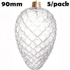 5 шт., стеклянные елочные шары, 90х60 мм 5 шт., стеклянные елочные шары, 90х60 мм