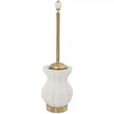 Ёршик для унитаза напольный Migliore Olivia белый бронза Ёршик для унитаза напольный Migliore Olivia белый бронза