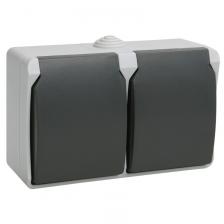 IEK ERS22-K03-16-54-DC РСб22-3-ФСр Розетка двухместная с з/к IEK ERS22-K03-16-54-DC РСб22-3-ФСр Розетка двухместная с з/к