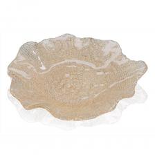 Блюдо IVV Folies круглое 22 см желтое золото Блюдо IVV Folies круглое 22 см желтое золото