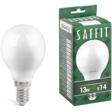 Лампа светодиодная Saffit SBG4513 55158 Шарик E14 13W 230V 4000K Лампа светодиодная Saffit SBG4513 55158 Шарик E14 13W 230V 4000K