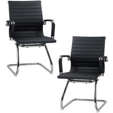 Набор 2 шт офисное кресло для посетителей DOBRIN CODY (чёрный) Dobrin Набор 2 шт офисное кресло для посетителей DOBRIN CODY (чёрный) Dobrin