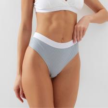 Трусы бразилиана MINAKU рубчик размер 48-50, цвет серый Трусы бразилиана MINAKU рубчик размер 48-50, цвет серый