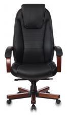 Кресло руководителя Бюрократ T-9923WALNUT черный кожа крестов. металл/дерево Кресло руководителя Бюрократ T-9923WALNUT черный кожа крестов. металл/дерево