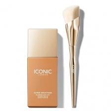 Набор средств для макияжа ICONIC LONDON Набор для лица Super Smoother Blurring Тональный крем+Кисть Набор средств для макияжа ICONIC LONDON Набор для лица Super Smoother Blurring Тональный крем+Кисть
