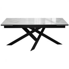 Стол DikLine EKX180, Керамика Белый глянец (К8/2), опоры черные (2 уп.) Dikline Стол DikLine EKX180, Керамика Белый глянец (К8/2), опоры черные (2 уп.) Dikline