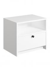 Тумба прикроватная «Найс», 460x333x400 мм, белый/белый Тумба прикроватная «Найс», 460x333x400 мм, белый/белый
