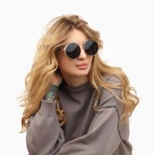 Очки солнцезащитные «OneSun. Круглые», uv 400, линза 5.6x6 см, чёрные Очки солнцезащитные «OneSun. Круглые», uv 400, линза 5.6x6 см, чёрные