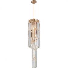 Потолочная люстра каскадная хрустальная на штанге Vitaluce V58720-8/9PL, 9xE14 макс. 40Вт Потолочная люстра каскадная хрустальная на штанге Vitaluce V58720-8/9PL, 9xE14 макс. 40Вт